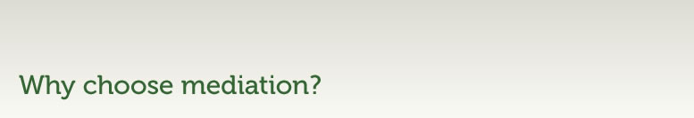 Why choose mediation?_Title