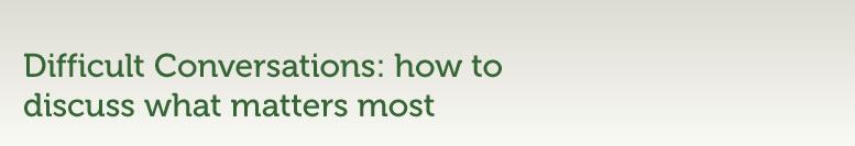 Difficult Conversations: how to discuss what matters most_Title